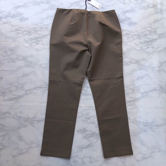 R Label The Reset Side Zip Skinny Pants Olive Green Work Office Pant NEW Large - Picture 14 of 15